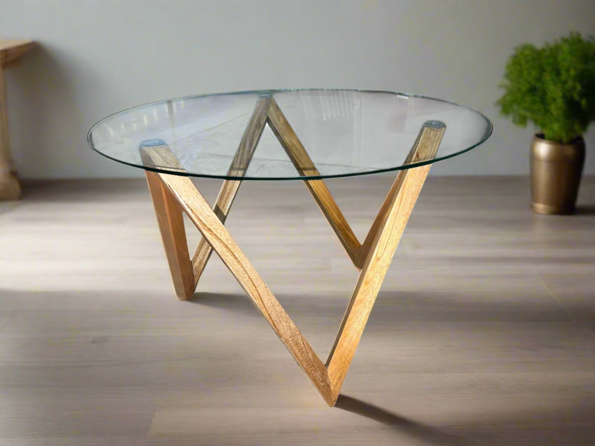 Mesa de Centro Orión - Cedro Natural Elegante y Funcional
