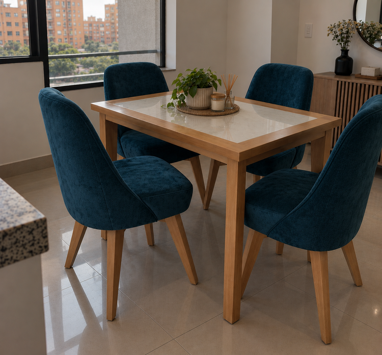 Comedor Manhattan 4 Puestos - Cedro