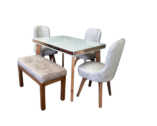 Comedor Hollywood 5 Puestos - Glamour y Elegancia Premium