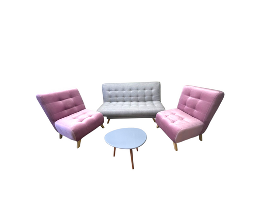 Juego de Sofa en L cama Timbu Porto + Mesa  de centro de sala